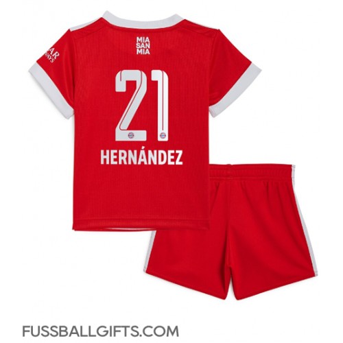 Bayern Munich Lucas Hernandez #21 Fußballbekleidung Heimtrikot Kinder 2022-23 Kurzarm (+ kurze hosen)